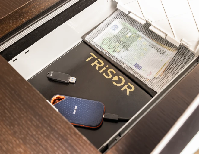 Safe deposit box with business valuables